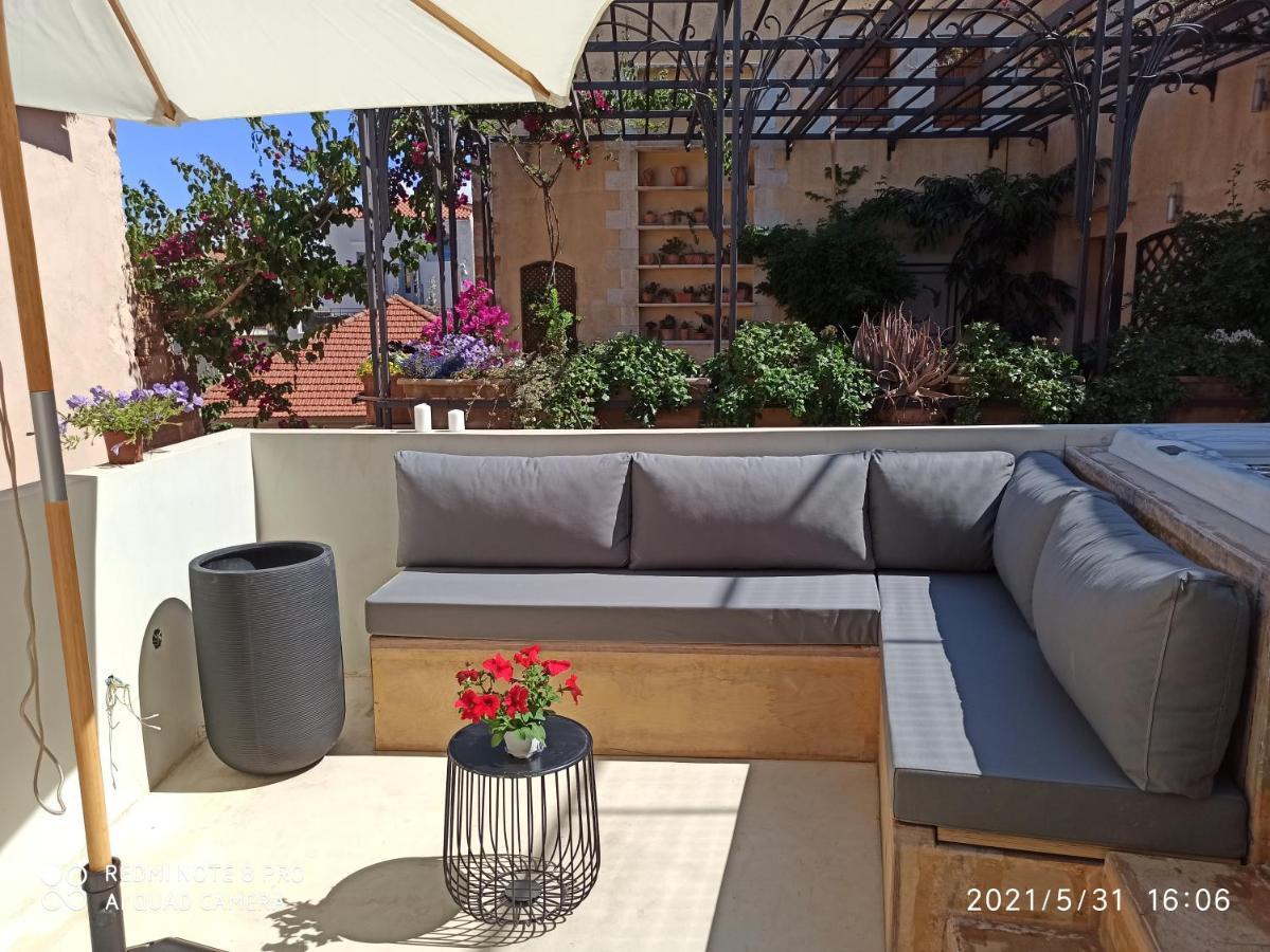 干尼亞Casa Eva With Outdoor Heated Jacuzzi And Hamam别墅 外观 照片
